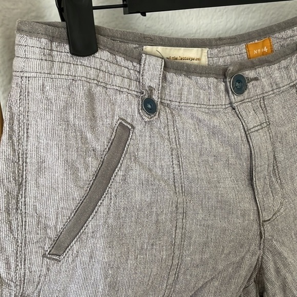 Pilcro and the Letter Press Linen Grey Shorts 0042 - Picture 3 of 8